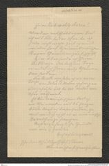 Nachlass Franz Steindachner, Brief von Josef Sturm an Franz Steindachner, Inv.Nr. 526.06, Seite 1